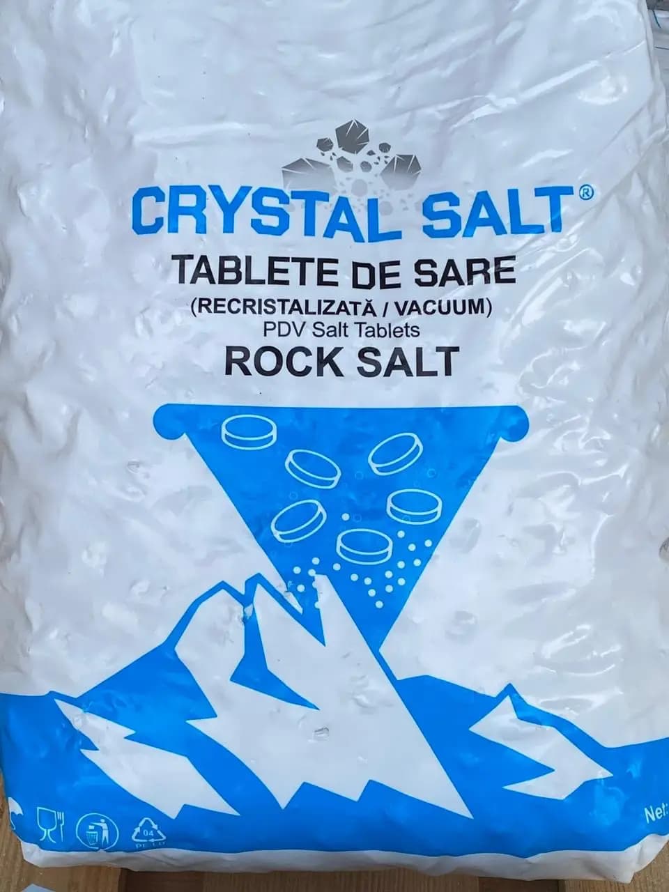 Таблетована сіль CRYSTAL SALT 25 кг