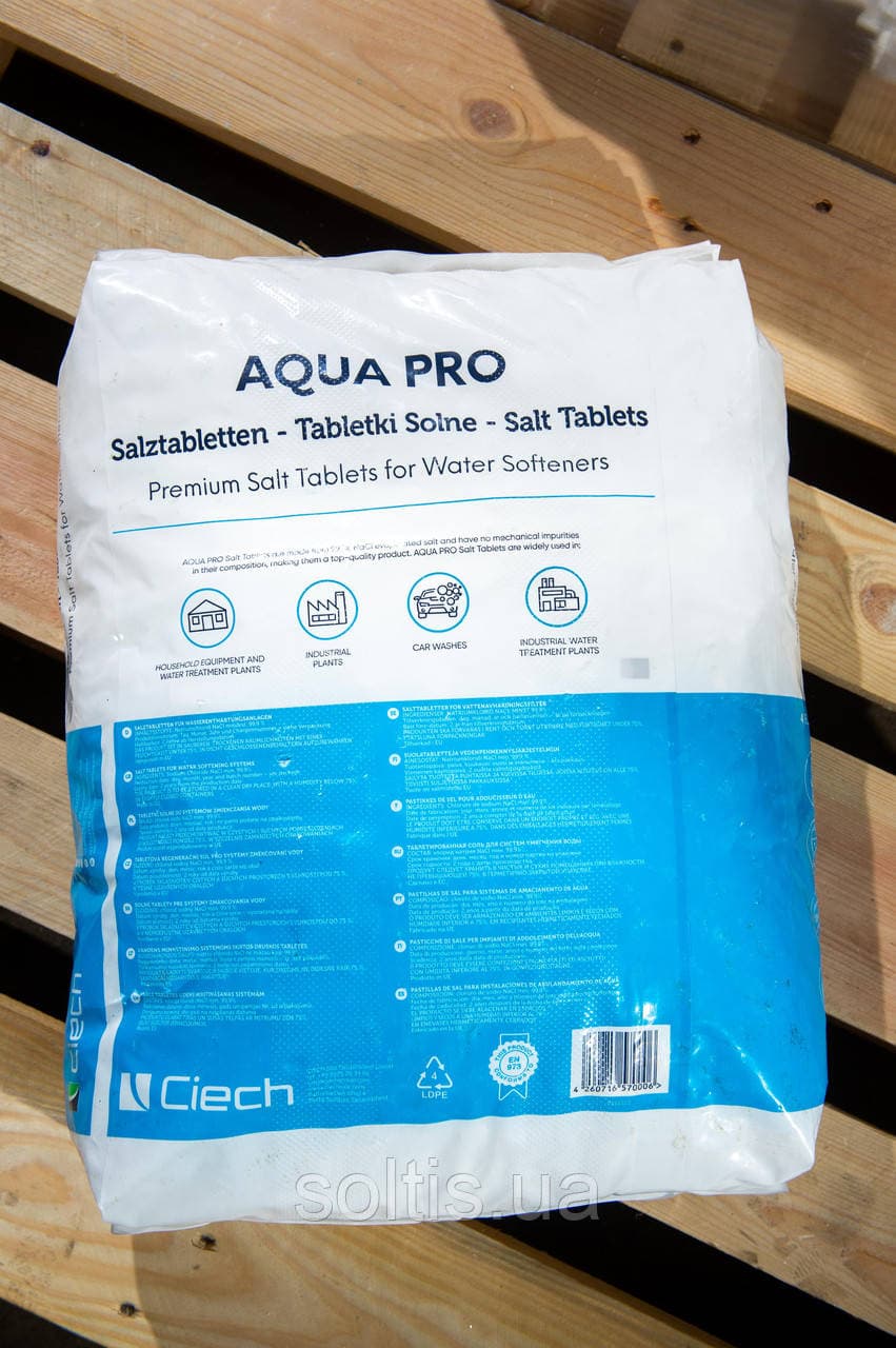 Таблетована сіль QEMETICA/Ciech 25 кг — мініатюра 6